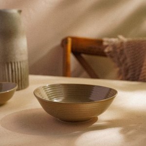 Салатник SL Home «Песчаный бриз», 700 мл, фарфор, бежевый