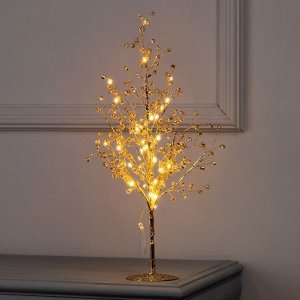 Фигура светодиодная «Бусины» 48x30x3 см, 20 LED, батарейки CR2032x2 (в комплекте), свечение тёплое белое