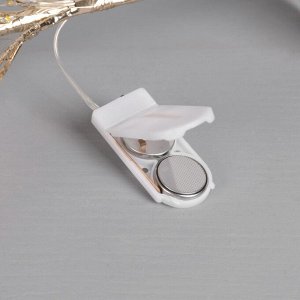 Фигура светодиодная "Застывшие кристаллы" 55x30x3 см, 20 LED, батарейки CR2032x2 (в комплекте), свечение теплое белое