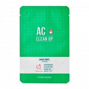 ETUDE HOUSE Очищающая маска для проблемной кожи AC Clean Up Mask Sheet