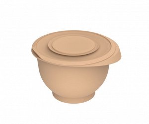 Миска с крышкой для взбивания миксером 2,1 л, цвет какао «Кулинар»