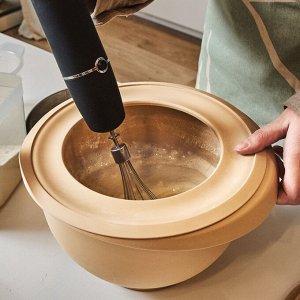 Миска с крышкой для взбивания миксером 5,3 л, цвет какао «Кулинар»