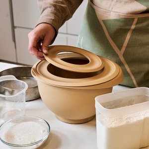 Миска с крышкой для взбивания миксером 5,3 л, цвет какао «Кулинар»