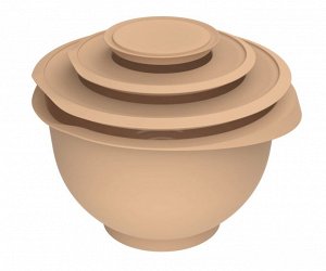 Миска с крышкой для взбивания миксером 5,3 л, цвет какао «Кулинар»