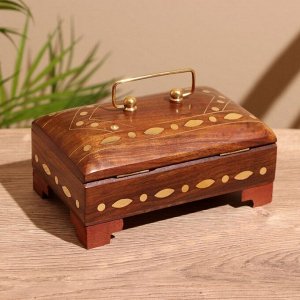 Шкатулка «Синди», 16?10?9 см, дерево шишам