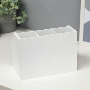 Шкатулка для украшений, косметики, дерево, 1 ящичек, белый, 21х14,5х15 см