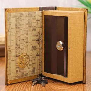 Шкатулка книга-сейф «Классика русской рыбалки», дерево, с замком, 17*11*5 см