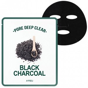 A'PIEU Глубокоочищающая маска для лица Pore Deep Clear Black Charcoal Mask