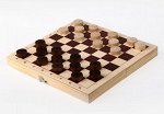 Шашки в деревянной доске (290х145х46 мм)
