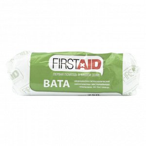 Вата медицинская FirstAid хирургическая нестерильная 250 g