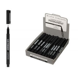 Маркер перманентный CD "UNIMARK SLIM" 0.4мм черный 22-0028 Bruno Visconti