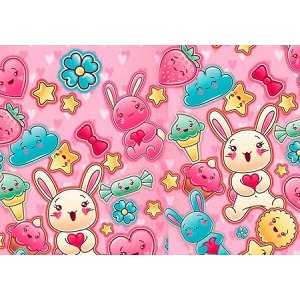 Настольное покрытие для труда 32х43 см НПД-2 "SWEET STICKERS" пластик Пчелка