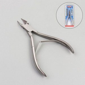Кусачки педикюрные SILVER STAR, прямое лезвие, двойная пружина, 11,5 см, длина лезвия - 14 мм, на блистере, цвет серебристый, АТ-1207