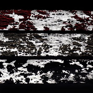 Паутинка с фольгой для ногтей, переводная, 20x10 см, 6 шт., в пластиковом органайзере, разноцветная