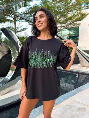 Футболка Bona Fashion: OVERSIZE T-shirt "Matrix"