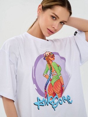 Футболка Bona Fashion: OVERSIZE T-shirt "Awesome"