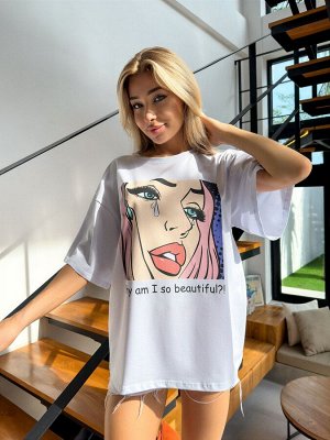 Футболка Bona Fashion: OVERSIZE T-shirt "Beautiful"