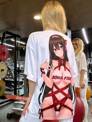 Футболка Bona Fashion: OVERSIZE T-shirt "Love lust"