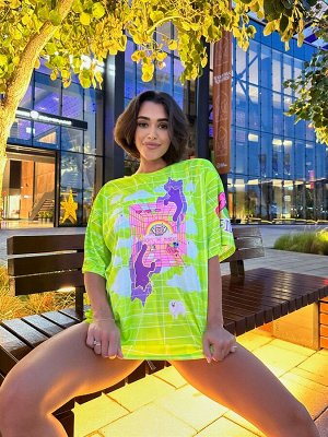 Футболка Bona Fide: OVERSIZE T- shirt JOY "Green"