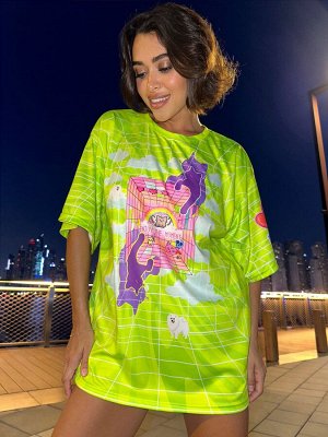 Футболка Bona Fide: OVERSIZE T- shirt JOY "Green"