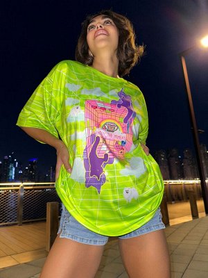 Футболка Bona Fide: OVERSIZE T- shirt JOY "Green"