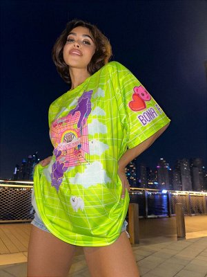 Футболка Bona Fide: OVERSIZE T- shirt JOY "Green"