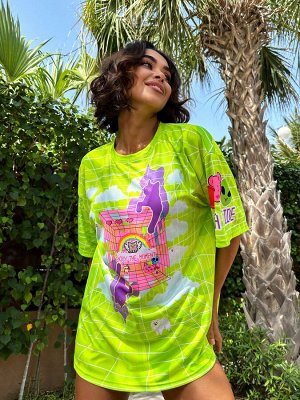 Футболка Bona Fide: OVERSIZE T- shirt JOY "Green"