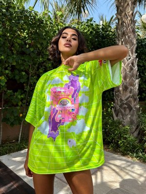 Футболка Bona Fide: OVERSIZE T- shirt JOY "Green"
