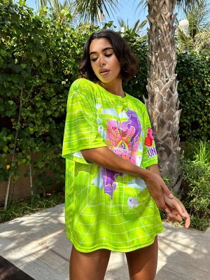 Футболка Bona Fide: OVERSIZE T- shirt JOY "Green"