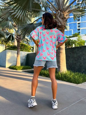 Футболка Bona Fashion: OVERSIZE T-shirt "Meow Criminal"