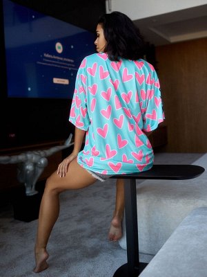 Футболка Bona Fashion: OVERSIZE T-shirt "Meow Criminal"