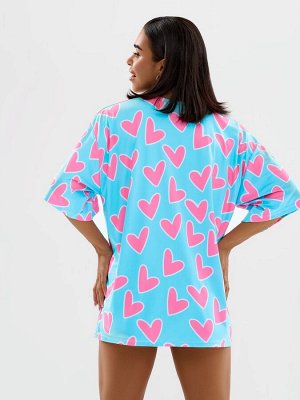 Футболка Bona Fashion: OVERSIZE T-shirt "Meow Criminal"