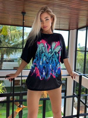 Футболка Bona Fashion: OVERSIZE T-shirt "Yo-Yo Girl"