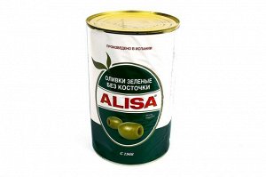 Оливки без косточек Alisa 4100 гр ж/б Испания