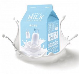 A'PIEU Тканевая увлажняющая маска с молочными протеинами Milk One-Pack