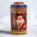 Чай чёрный «Дед Мороз», в тубусе, жасмин, 100 г