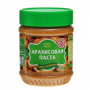 Арахисовая паста "Азбука продуктов" без сахара, 340 г