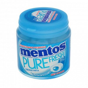 Жевательная резинка Mentos с жидким центром , со вкусом свежей мяты, 100 г