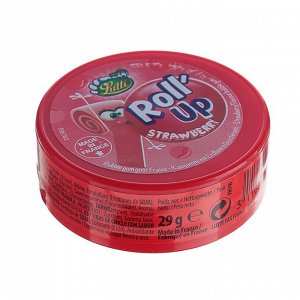 Жевательная резинка Lutti Roll-up Strawberry со вкусом клубники, 29 г