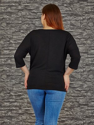 Свитер Состав: 95% Cotton, 5% Elastan Цвет: black Длина: 61. Стразы. Длина плеча+рукава: 49см.