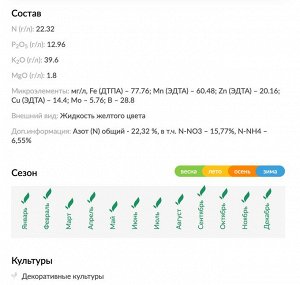 Цитрус, 0,2 л, ЖКУ, Цветочный Рай Буй, жидкое удобрение для цитрусовых