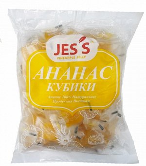 Ананас кубики без сахара JESS, 500гр