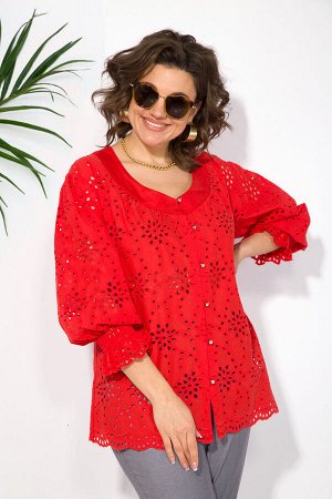 Костюм Liliana 1411 БрЛ алый+серый