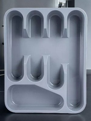 Лоток для столовых приборов, 5 отсеков, пластик, 333*260*45 мм