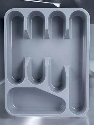 Лоток для столовых приборов, 5 отсеков, пластик, 333*260*45 мм