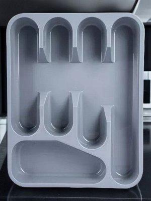 Лоток для столовых приборов, 5 отсеков, пластик, 333*260*45 мм