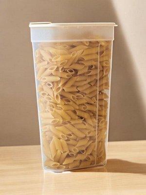 Контейнер для сыпучих продуктов (круп и спагетти) 2,2 л (170×85×265 мм) (слоновая кость)