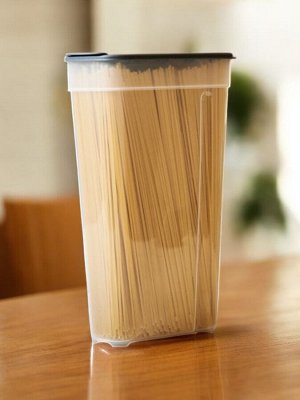 Контейнер для сыпучих продуктов (круп и спагетти) 2,2 л (170×85×265 мм) (графит)