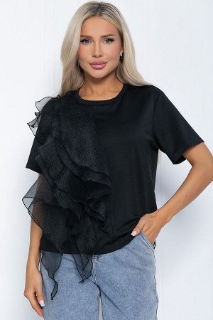 LT Collection Блуза Риана (черная) Б12483-5