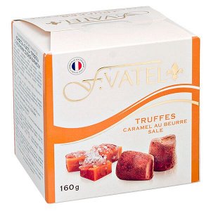 Конфеты F.VATEL Трюфель с кусочками соленой карамели 160 г 1/12